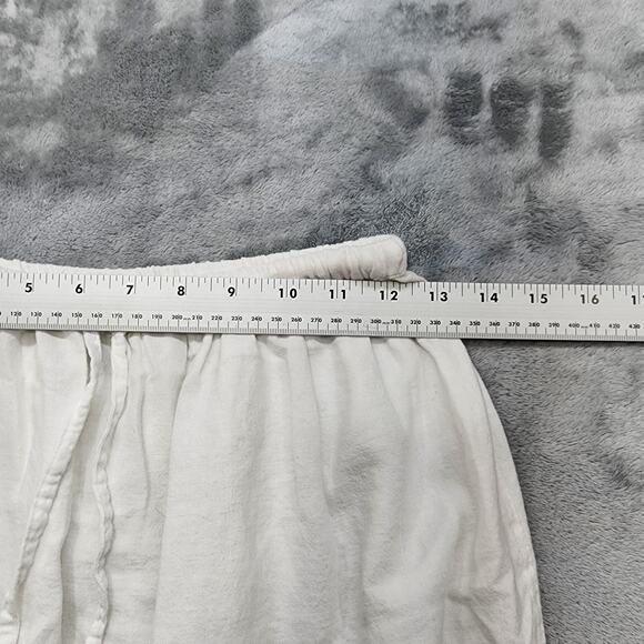 Universal Thread Skirt Women XS White Linen Blend Maxi Embroidered Cutout Casual - Picture 5 of 7